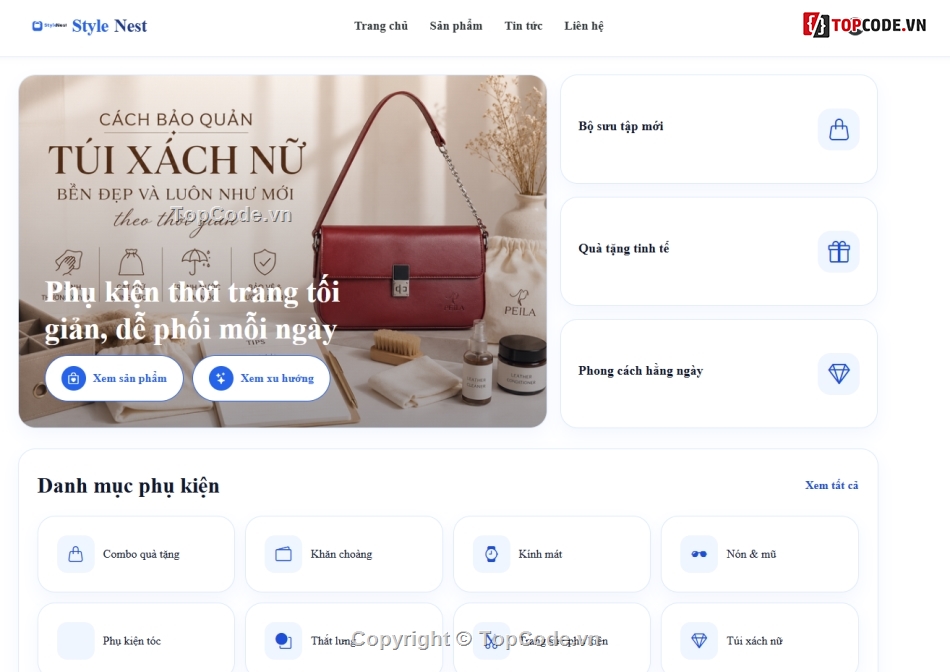 Web thời trang,phụ kiện thời trang,Web phụ kiện